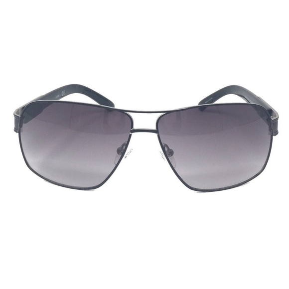 Guess Men's Black Silver Metal Sunglasses - Picture 2 of 7